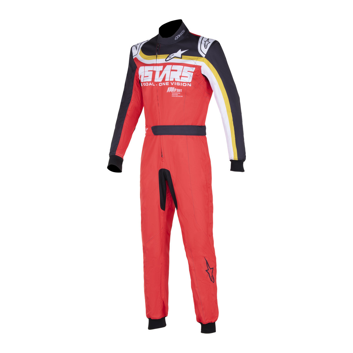 Alpinestars K-MX9 V3 Graphic 2 Suit Red Black Brass Brown 40
